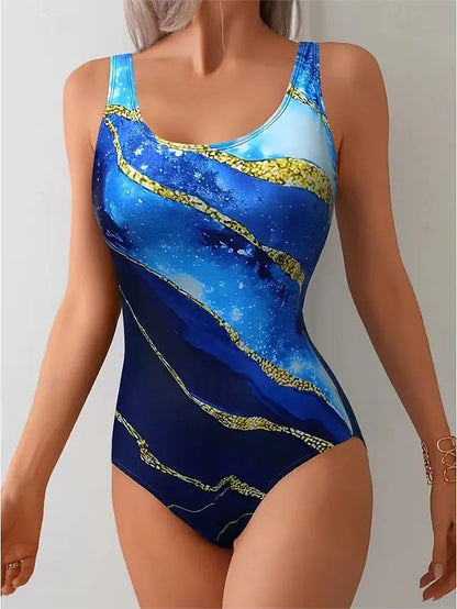 🏖️👙 ¡Un bañador de una pieza para mujer con estampado de rayas que estiliza la figura! Tanto si vas a la playa, a la piscina o te vas a hacer una sesión de fotos, es una opción estupenda.