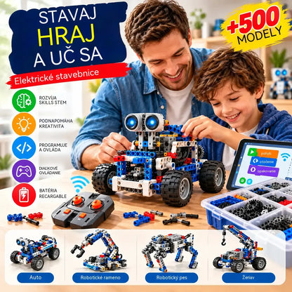 🔥【Posledný deň: zľava 50 %】🤖🧩【312 dielikov】Programovateľná stavebnica robota, kompatibilná s LEGO