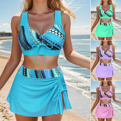 Letná zľava 50 % 🩱👙【S-2XL】Dámske štýlové zoštíhľujúce dvojdielne plavky