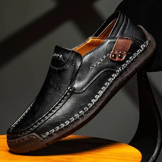 50% de descuento【38-48】Mocasines de cuero hechos a mano Pago contra entrega