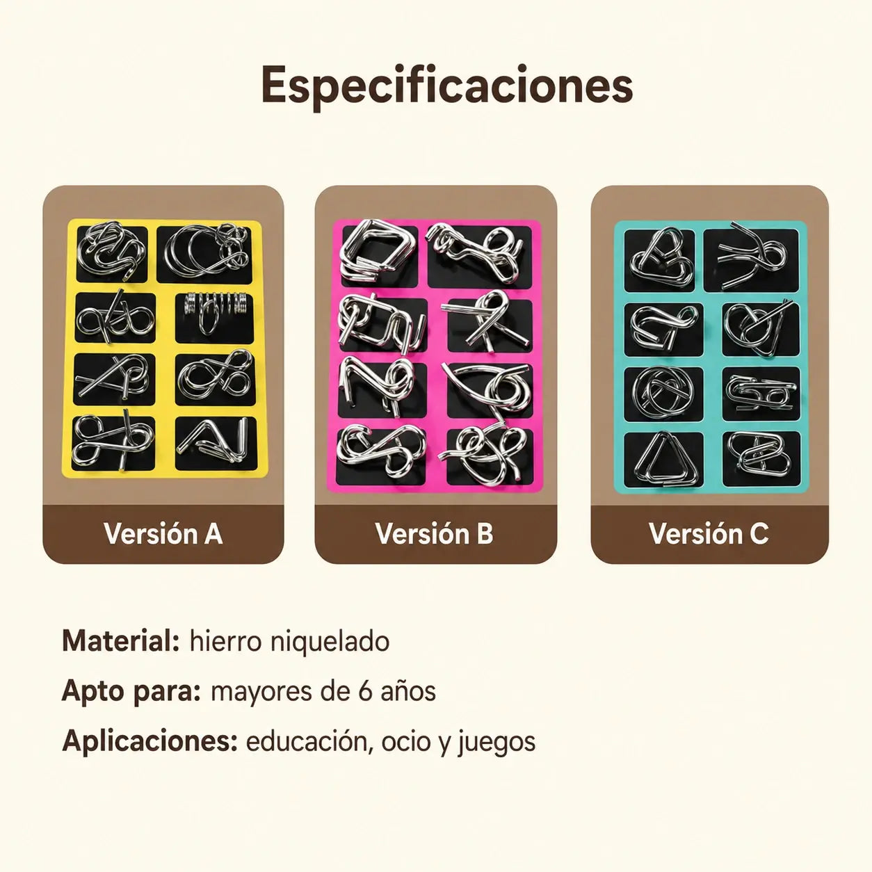 🧠【Juego de 3】Juguetes que mejoran la inteligencia y las capacidades cognitivas de los niños