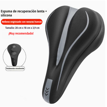 🚴 Funda de sillín para bicicleta con acolchado de silicona y revestimiento de PU – Suave, cómoda y antideslizante