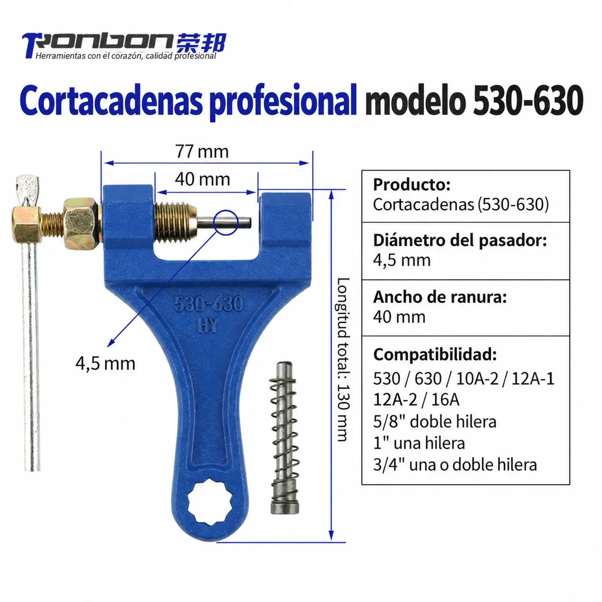 Herramienta universal para desmontar cadenas, extractor de cadenas