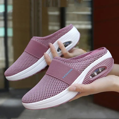 【Nuevo producto a precio reducido】【35-43】Zapatillas 2026 de malla hueca con amortiguación de aire y alta elasticidad para caminar sin cansar