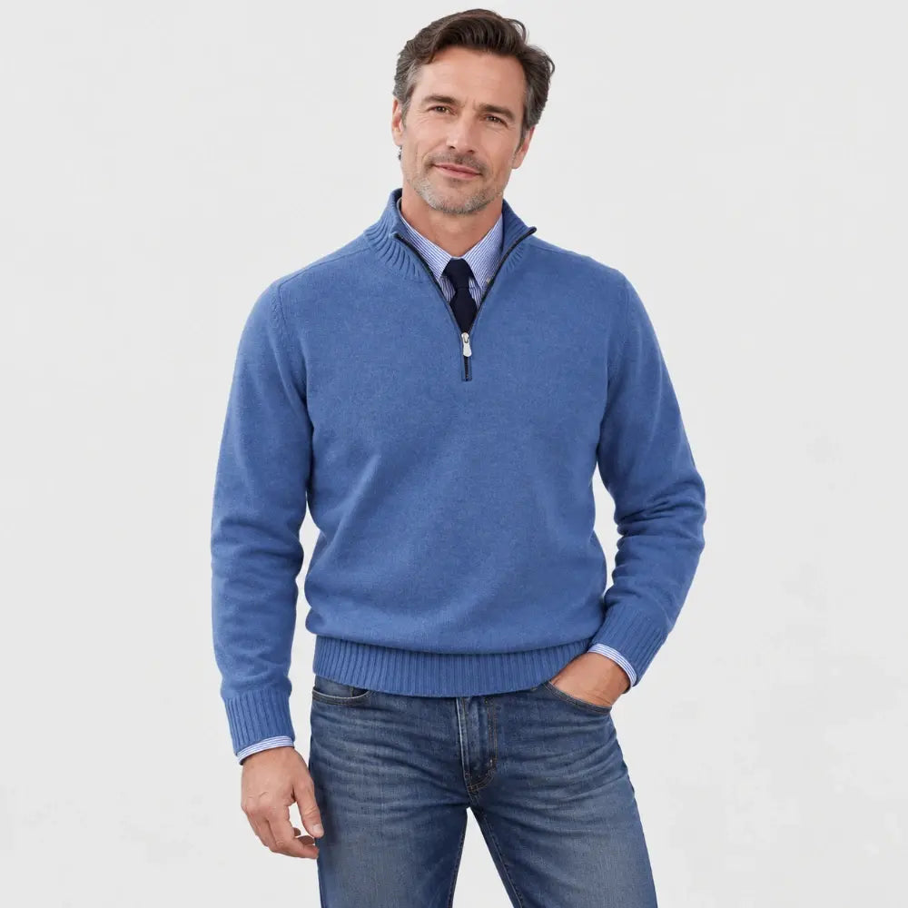 【L-5XL】Suéteres con cremallera, cálidos y populares para otoño e invierno