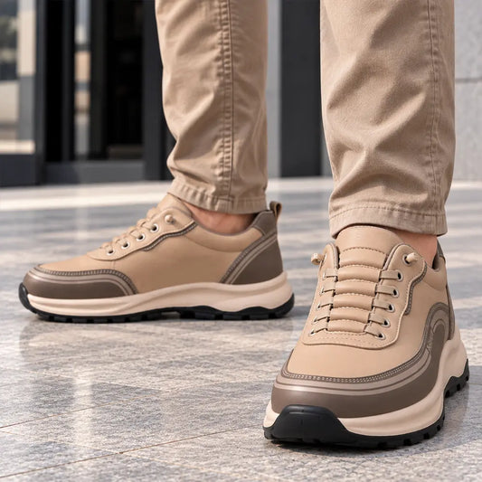 【Tallas 39-45】Zapatillas de piel impermeables y resistentes a las manchas con suelas suaves y cómodas